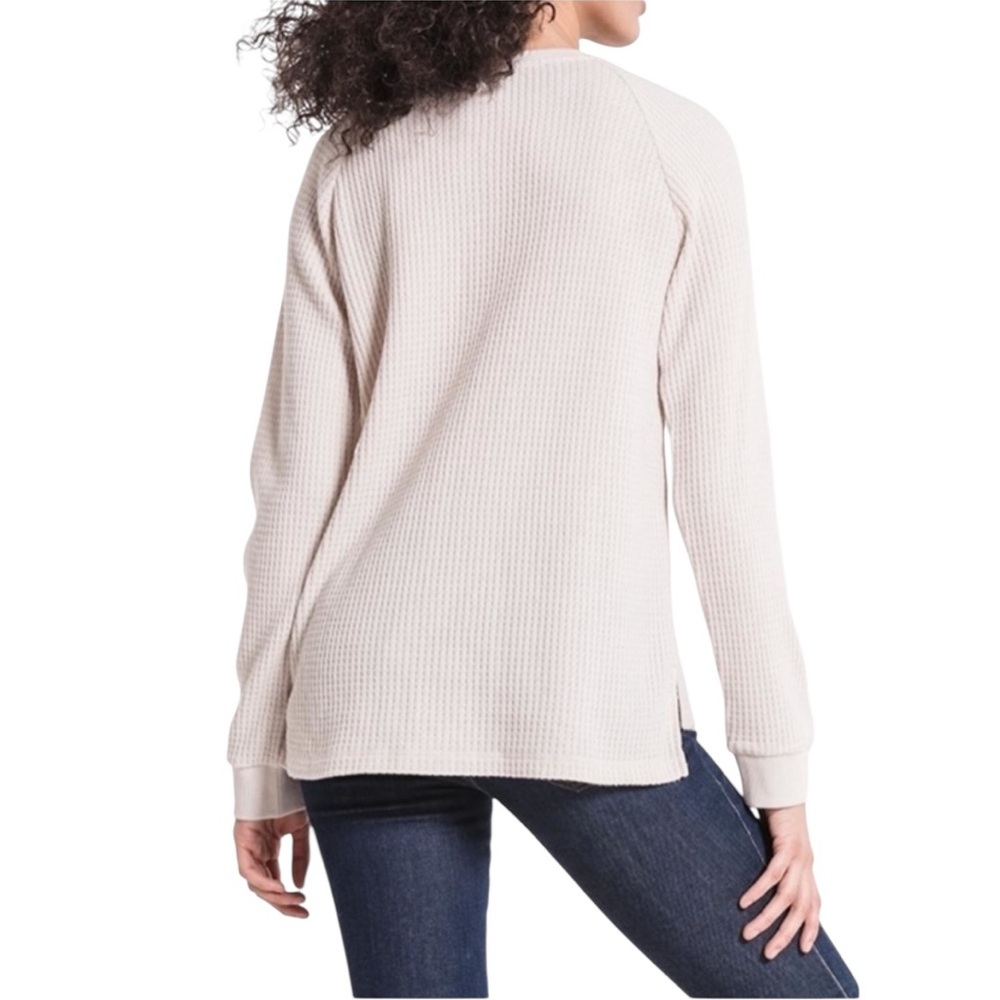 Z SUPPLY Thermal Waffle Long Sleeve Henley - Picture 2 of 7